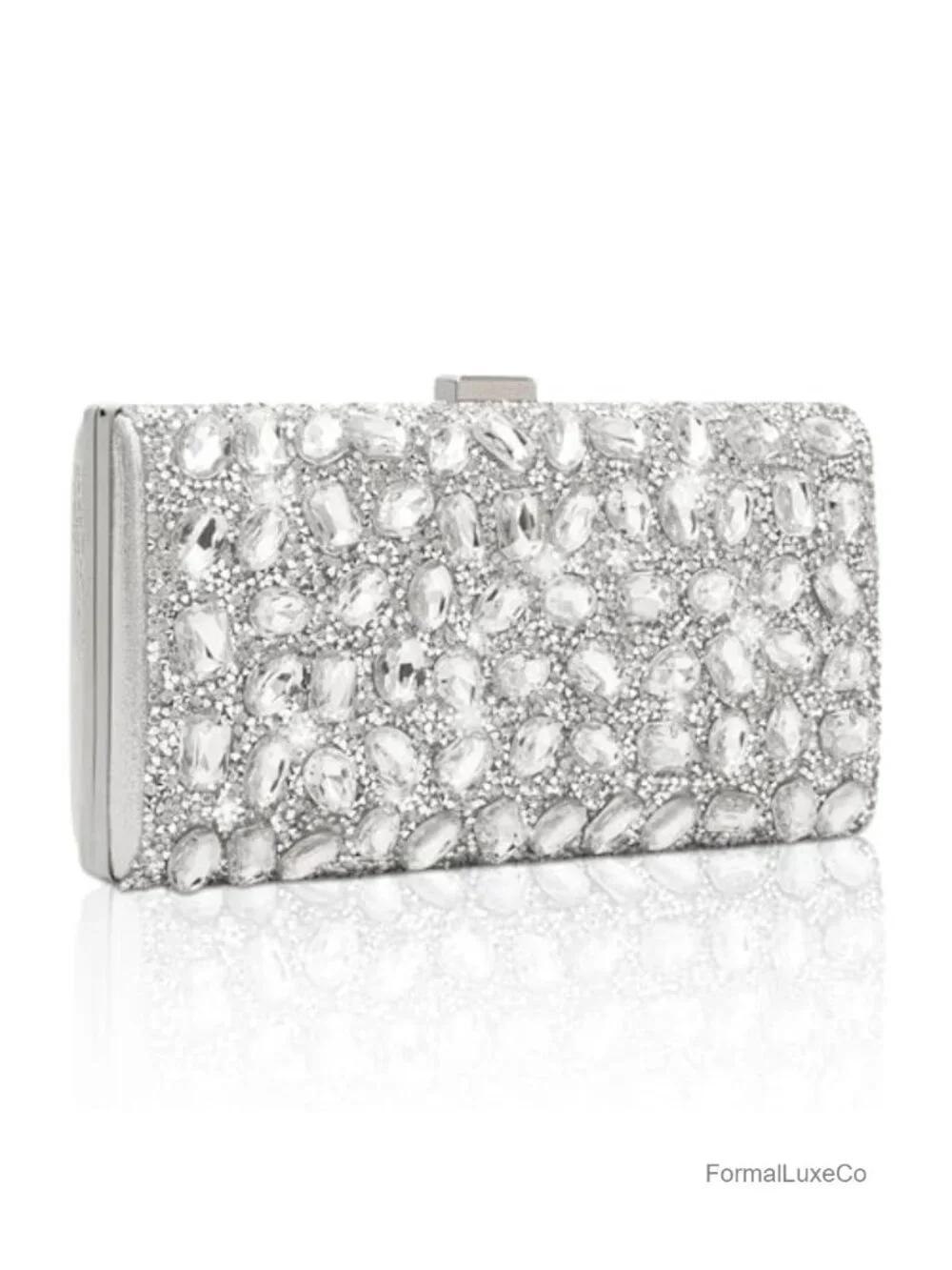 Rhinestone Clutch Purse Evening Bag Crystal Beaded Handbag Party